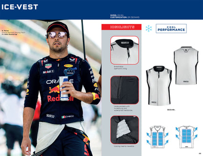 001014 Sparco Race ICE-VEST Cool Performance Top for Professional Racing Drivers