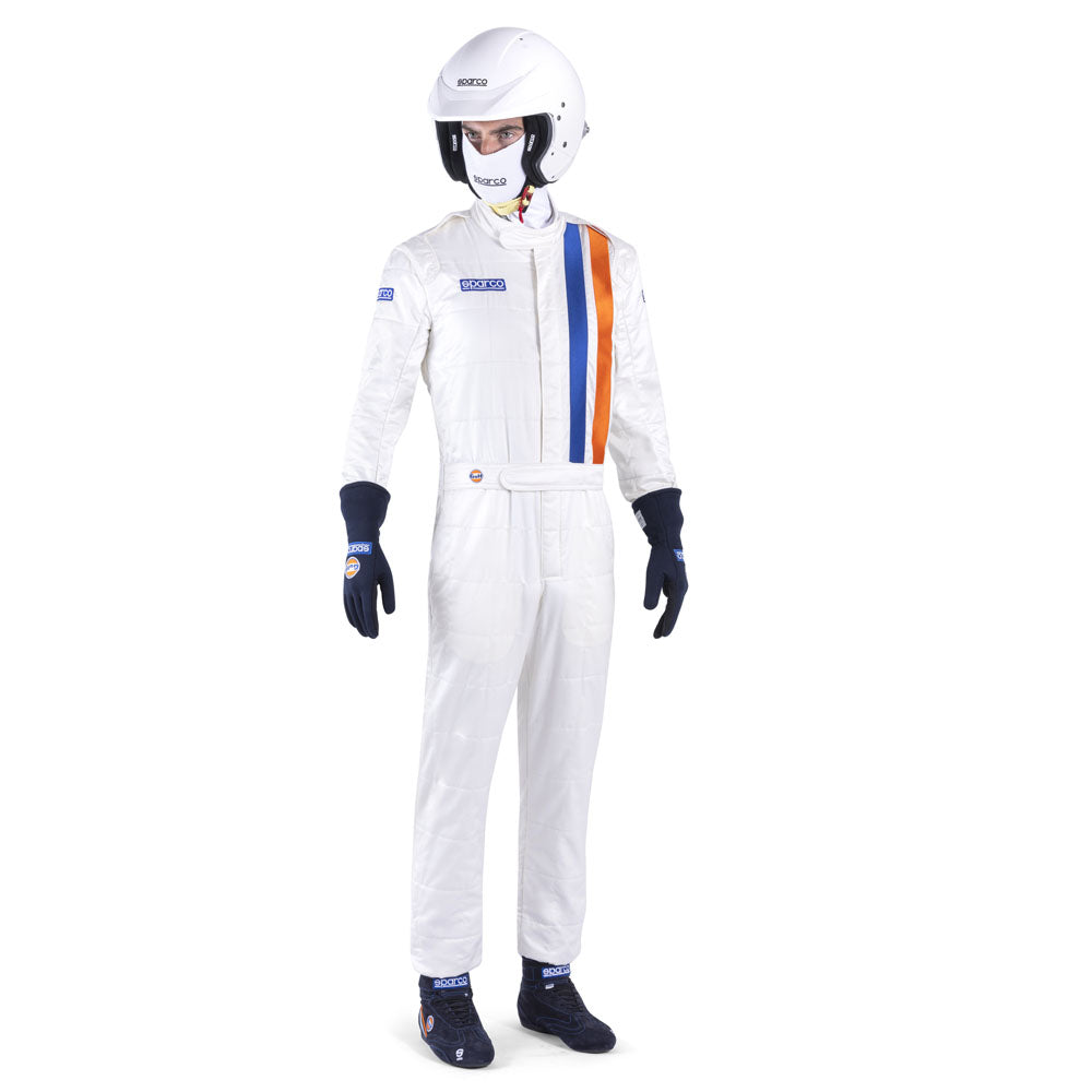 Sparco Gulf Racing Driver Suit Classic Retro 2-Layer Overalls Fireproof FIA Spec