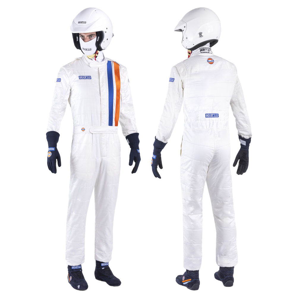 Sparco Gulf Racing Driver Suit Classic Retro 2-Layer Overalls Fireproof FIA Spec