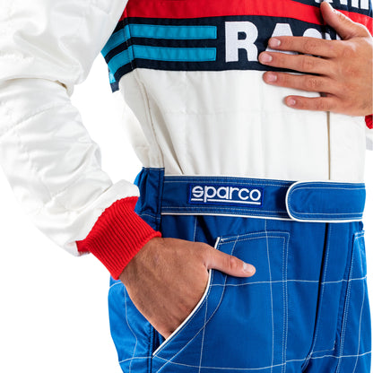 001144MR Sparco Martini Racing Classic Retro Rally Suit Fireproof FIA 8856-2018