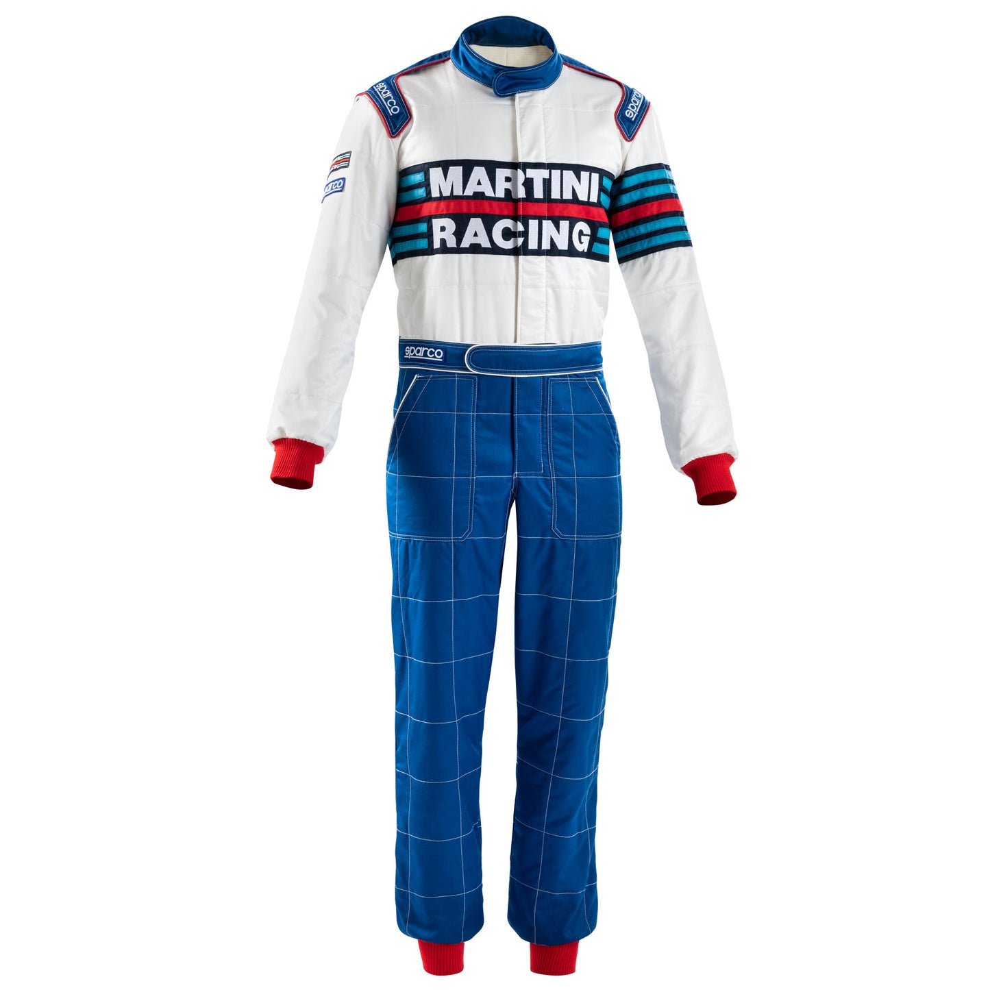 001144MR Sparco Martini Racing Classic Retro Rally Suit Fireproof FIA 8856-2018