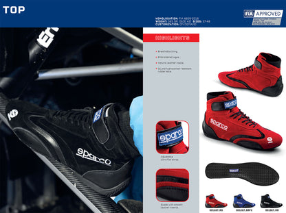 001287 Sparco TOP Racing Boots Motorsport Race Rally FIA 8856-2018 Approved