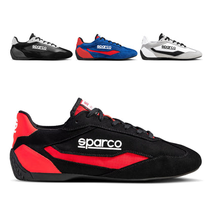 0012A7 Sparco S-DRIVE Trainers Shoes Sneakers Microfibre Low Cut Style Leisure