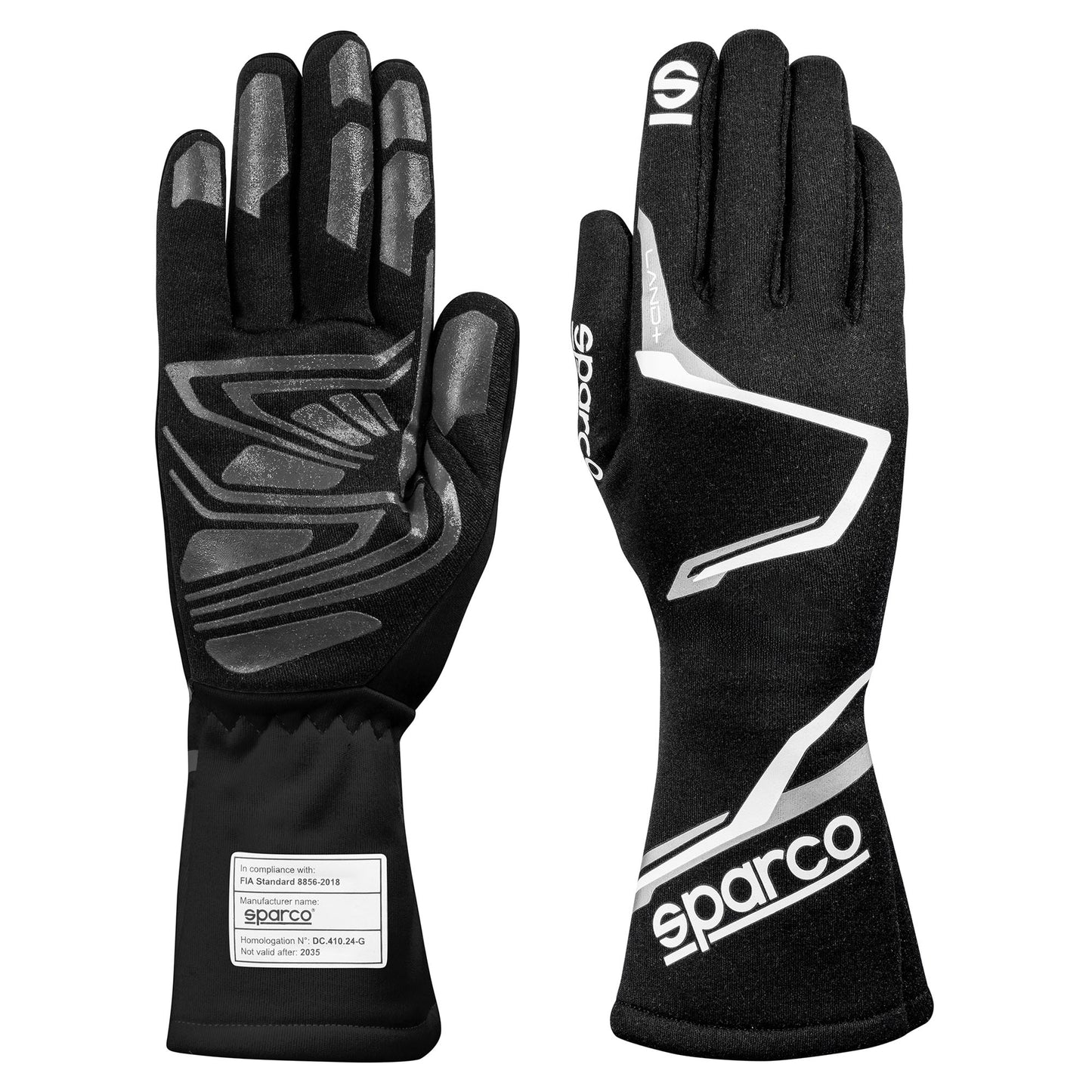 001367 Sparco LAND+ PLUS Racing Driver Gloves Updated Design FIA Approved Race