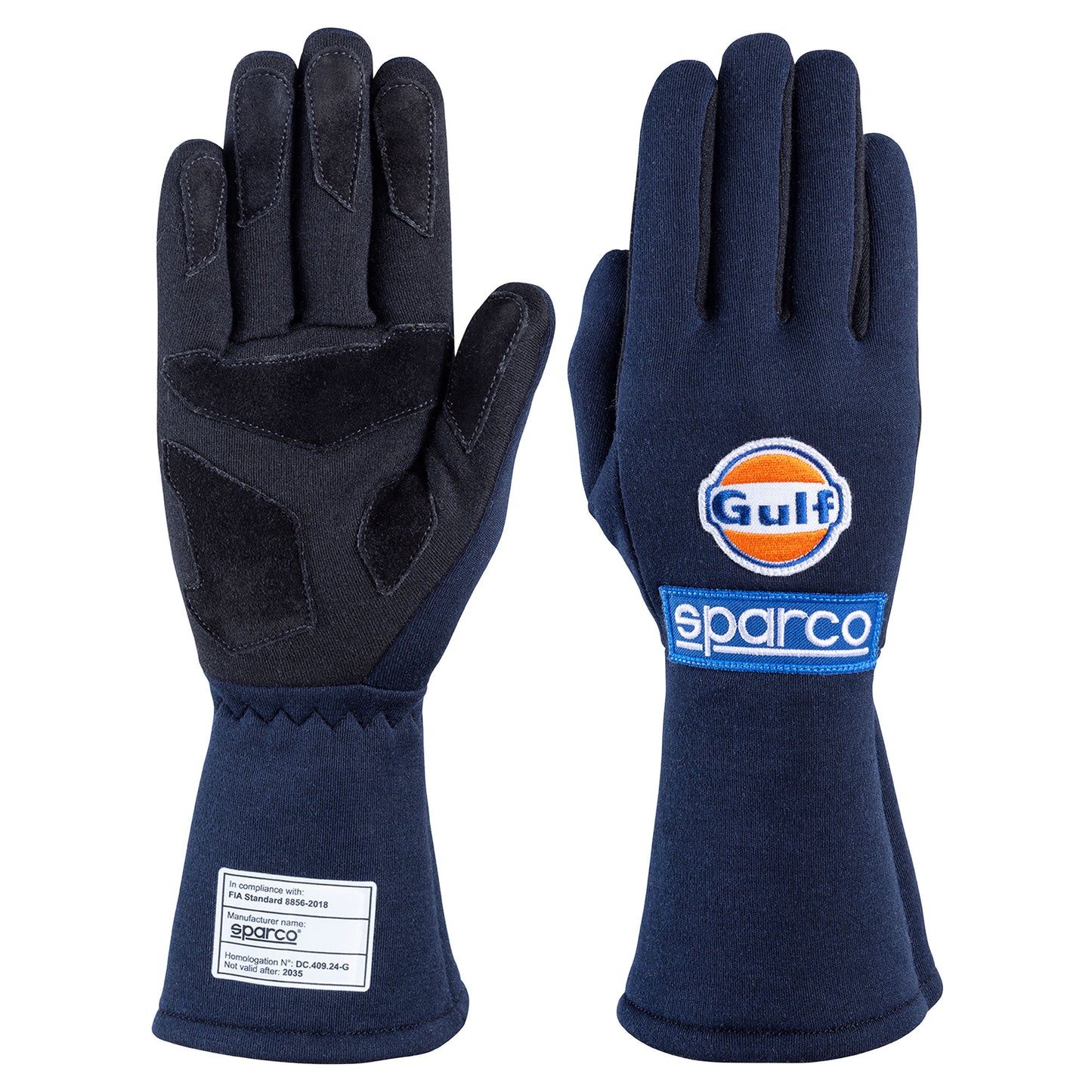 Sparco LAND Gulf Racing Driver Gloves Special Edition FIA 8856-2018 Approved