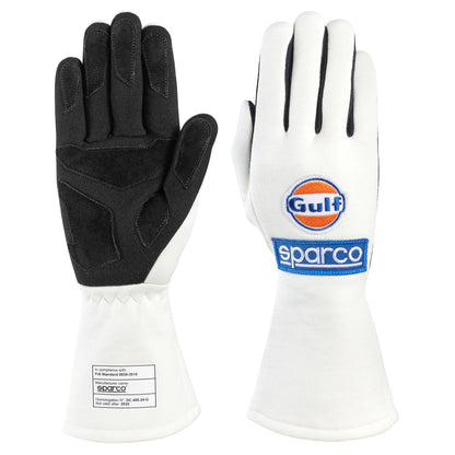 Sparco LAND Gulf Racing Driver Gloves Special Edition FIA 8856-2018 Approved