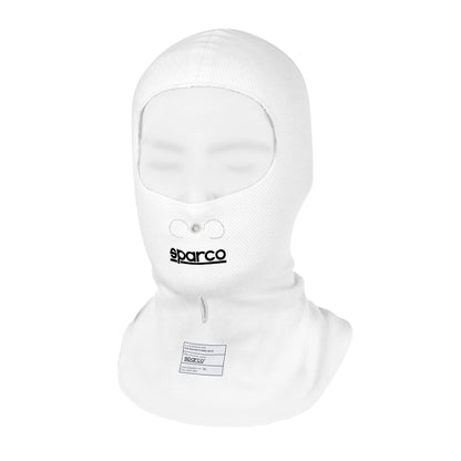 001409BO Sparco White Balaclava Pista Racing Fireproof Underwear FIA 8856-2018