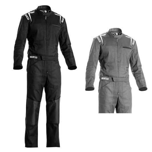 Sparco MS-5 MS5 Race Mechanic Suit Overalls Colour Black/Grey Pitcrew Teamwear