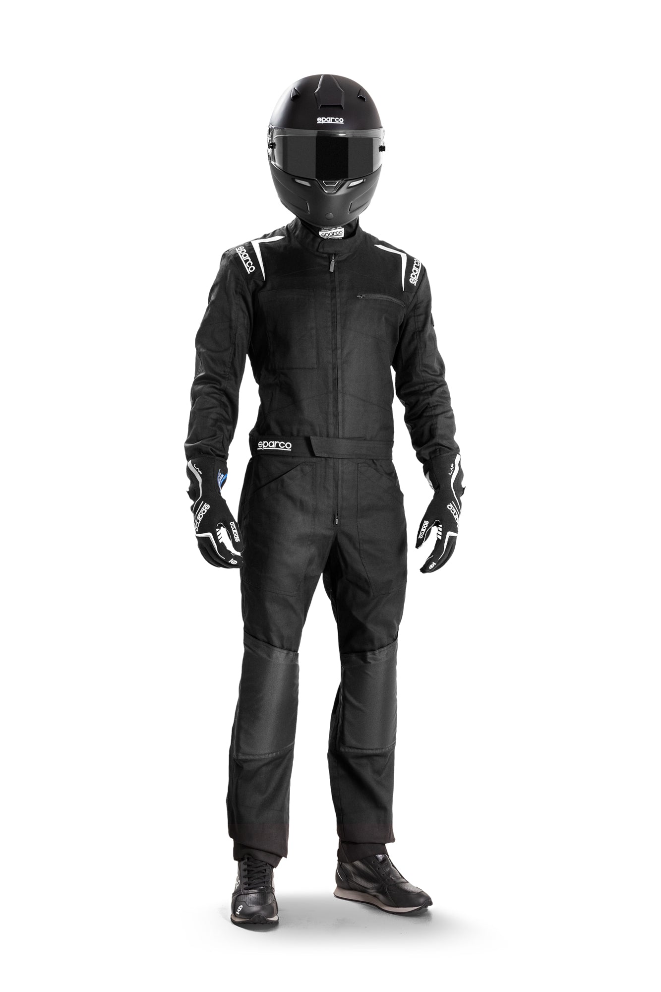 Sparco MS-5 MS5 Race Mechanic Suit Overalls Colour Black/Grey Pitcrew Teamwear