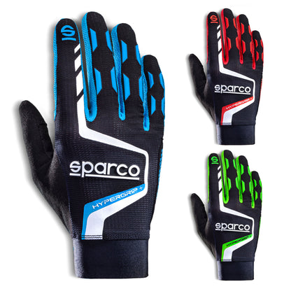 002095 Sparco Hypergrip+ Gaming Gloves for Racing Sim Simulators in 3 Colours