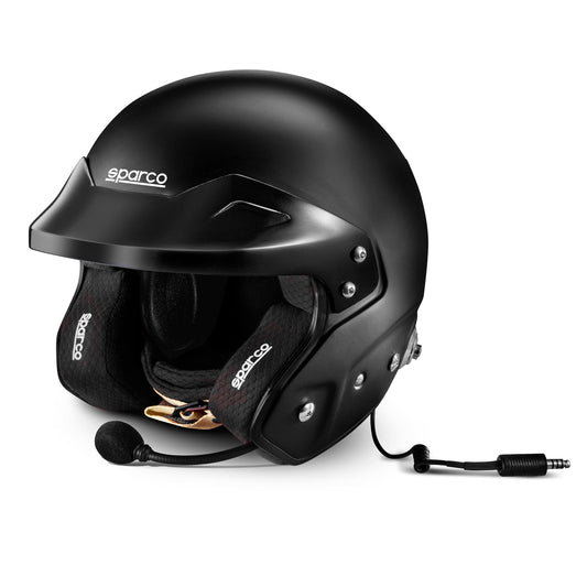 003369 Sparco RJ-I Open Face Rally Helmet with Intercom Boom FIA SNELL XS-XXL