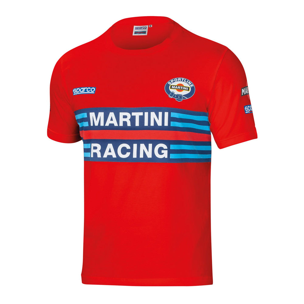 Sparco Martini Racing T-Shirt Mens Tee Iconic Lancia Rally Team Retro Edition