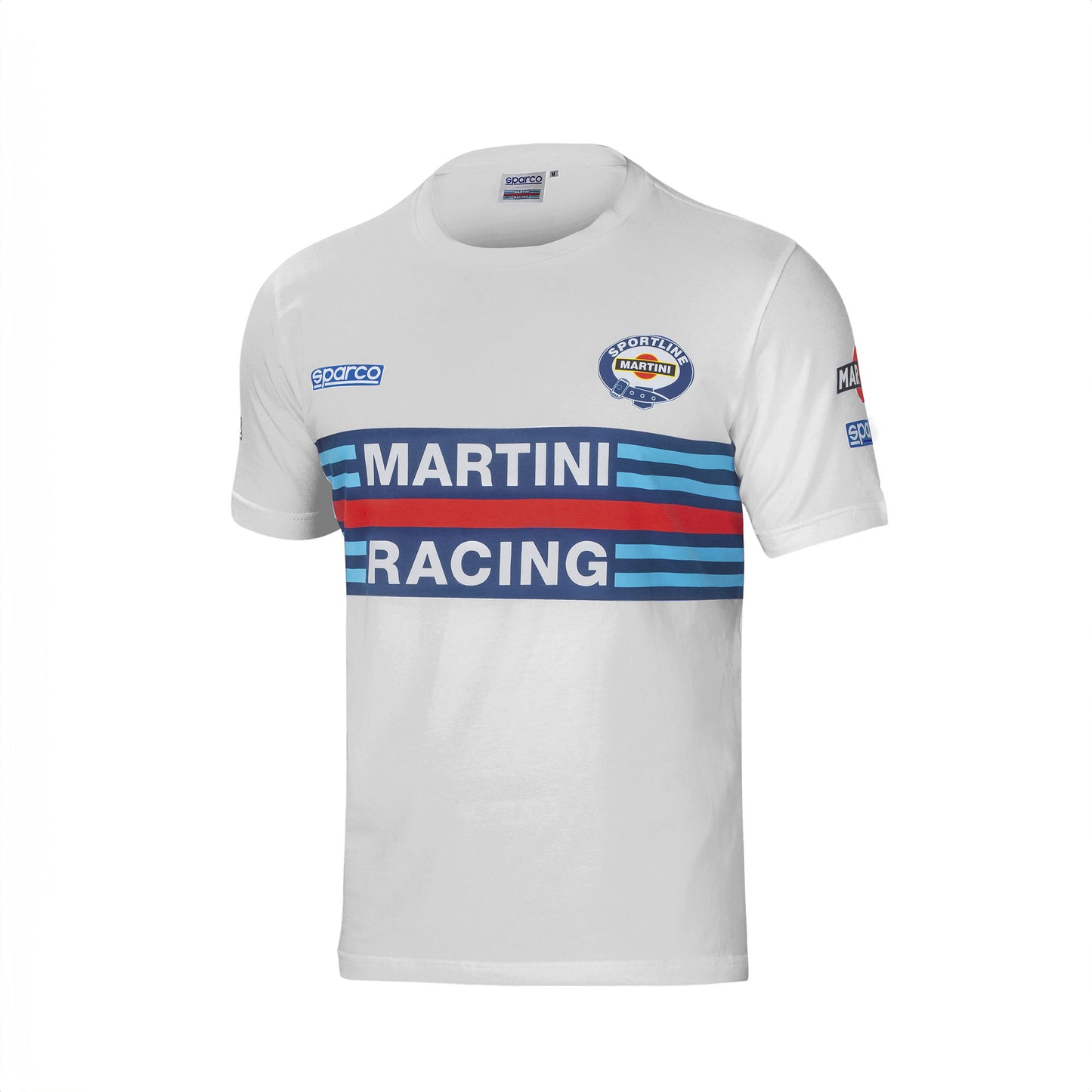 Sparco Martini Racing T-Shirt Mens Tee Iconic Lancia Rally Team Retro Edition