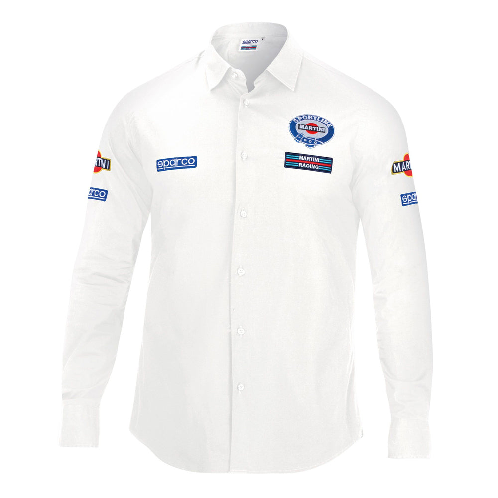 Sparco Martini Racing Mens Long Sleeve Shirt Retro Lancia Rally Team Fanwear