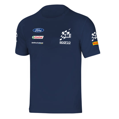 Sparco M-SPORT WRC Mens Team T-Shirt Tee Ford WRC Rally Team Official Fanwear