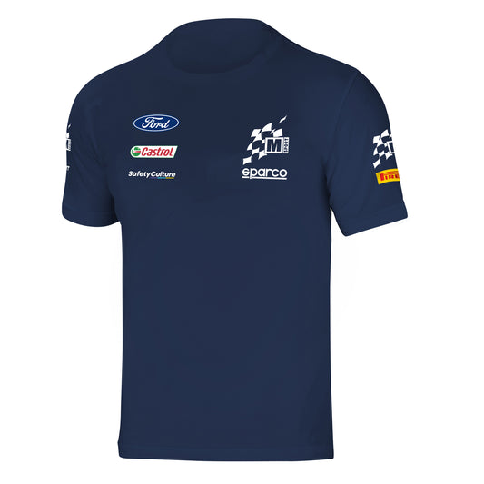 Sparco M-SPORT WRC Mens Team T-Shirt Tee Ford WRC Rally Team Official Fanwear