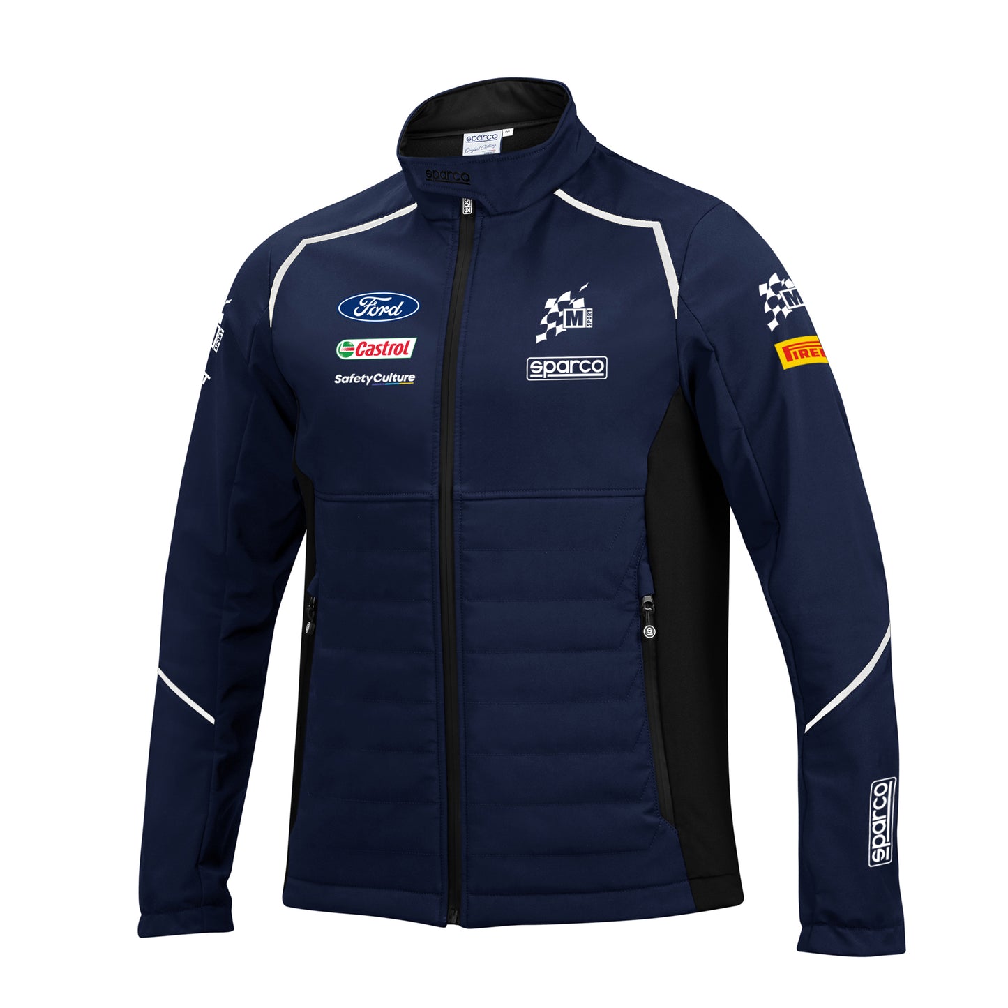 Sparco M-SPORT WRC Mens Softshell Jacket Coat Ford World Rally Team Fanwear