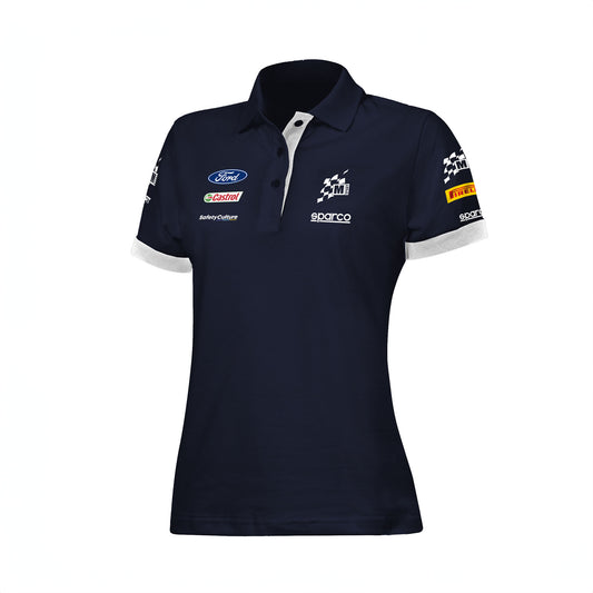 Sparco M-SPORT WRC Ladies Polo Shirt Ford World Rally Team Official Fanwear