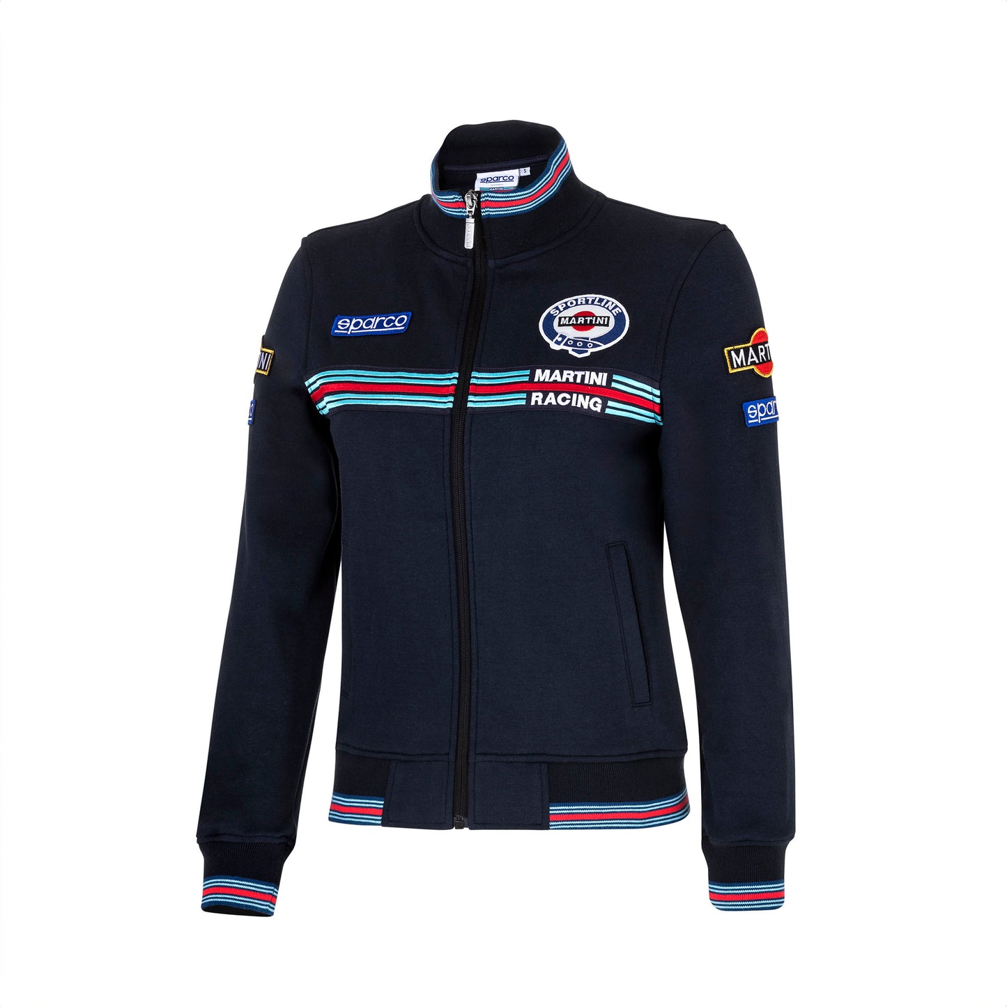 Sparco Lancia Martini Racing Ladies Sweatshirt Full Zip Jacket in Womens Sizes