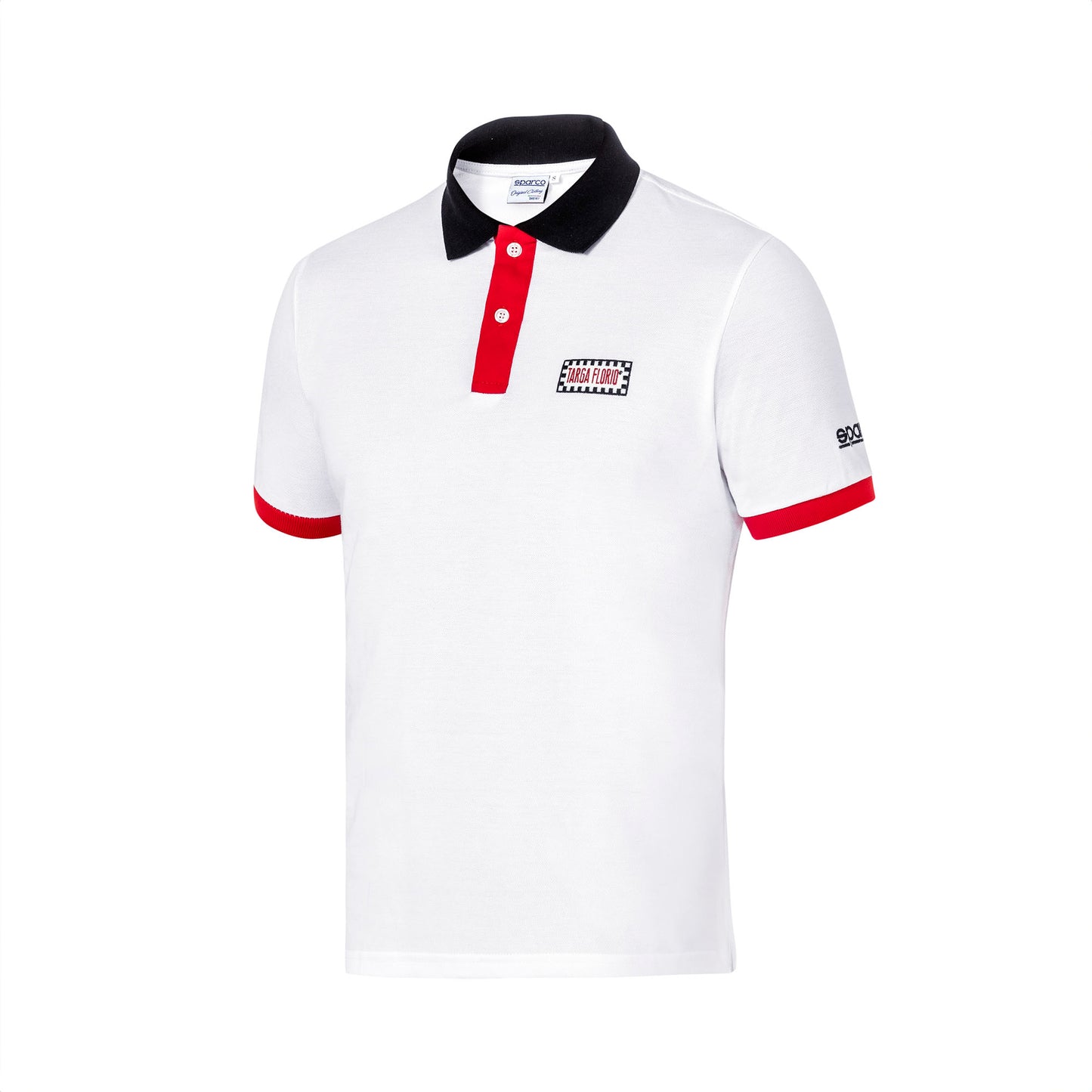 Sparco Targa Florio #P1 Mens Polo Shirt Cotton Pique Sportswear Made in Italy