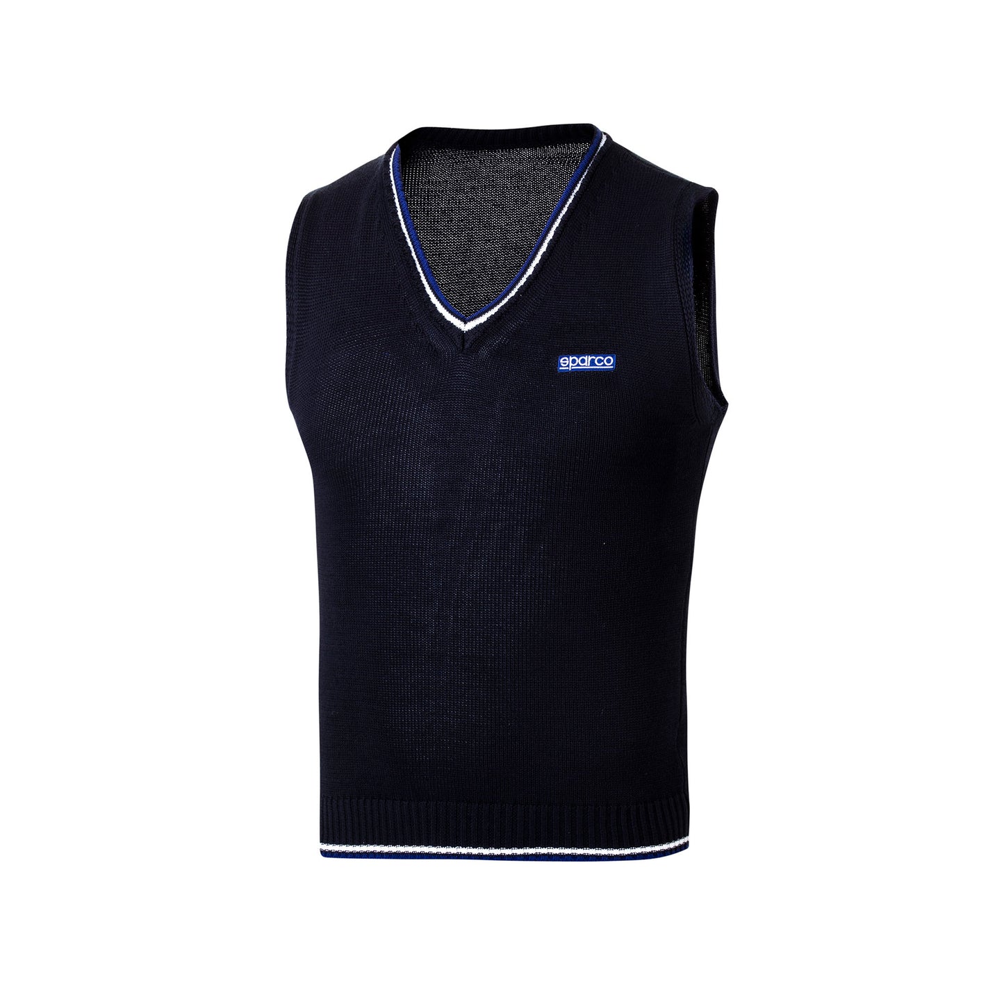 Sparco Racing Mens Knitted 100% Cotton Vest Pullover Jumper Official Teamwear