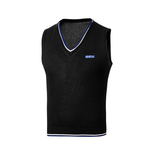 Sparco Racing Mens Knitted 100% Cotton Vest Pullover Jumper Official Teamwear