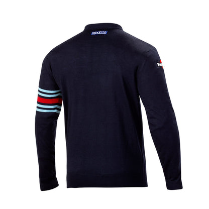 Sparco Martini Racing Crew Neck Sweater Lancia Rally Team Merino Wool Jumper