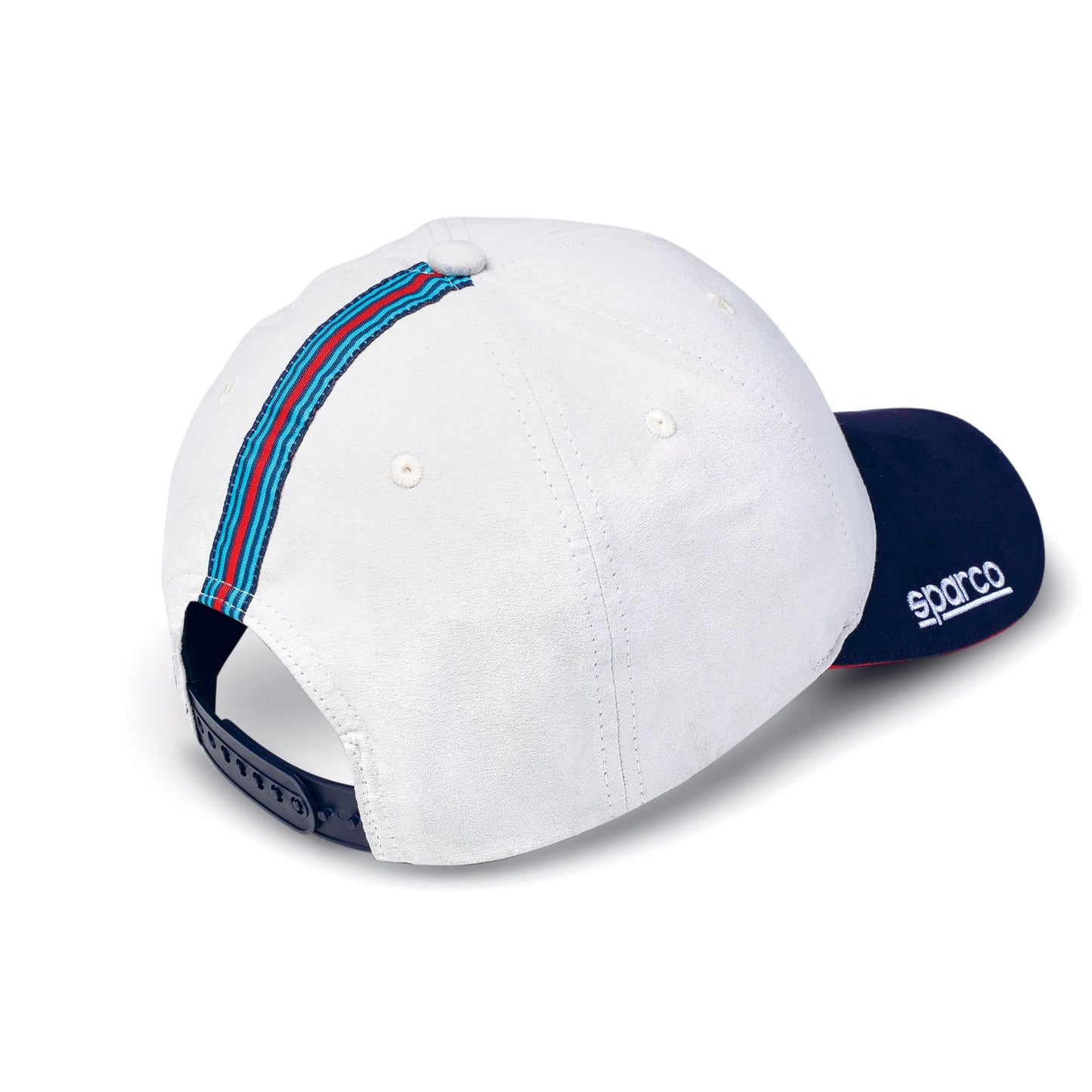 Sparco Martini Racing Lancia Cap Rally Retro White 100% Polyester Adult One Size