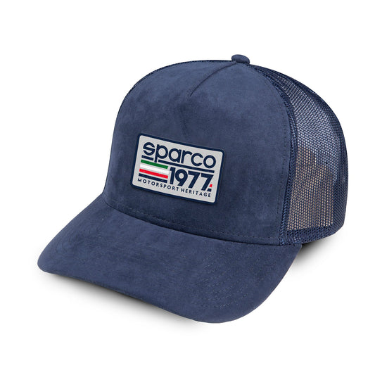 Sparco Racing TRUCKER Cap Cotton Suede 1977 Motorsport Heritage Design OSFM