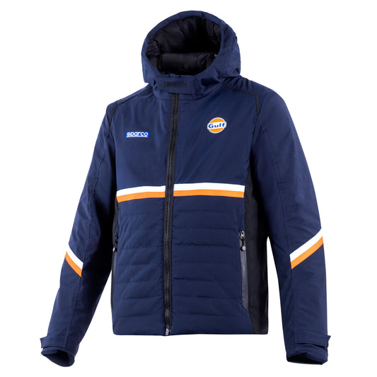 2025 Sparco Gulf Racing Winter Jacket Outdoor Coat Thermore Padding Waterproof