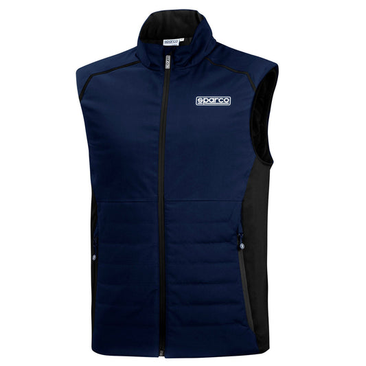 01362 New 2023 Sparco Mens Gilet Padded Vest Windproof & Internal Lined Fabric