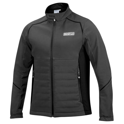 01363 New 2023 Sparco Mens Softshell Fleece Jacket Coat 3-Layer Weatherproof