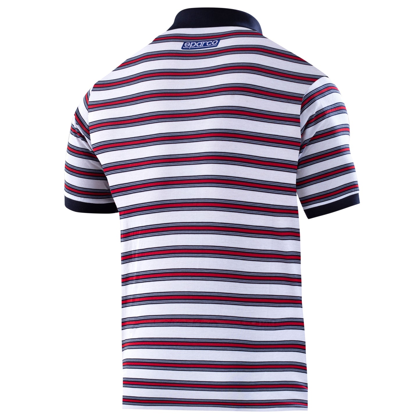 Sparco Martini Racing Polo Shirt Striped Design 100% Cotton Mens Sizes S-XXL