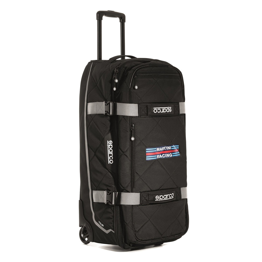 Sparco Martini Racing Large Holdall Trolley Bag on Wheels for Travel and Leisure