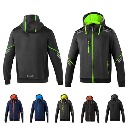 02414 Sparco Racing Technical Full Zip Hoodie Hoody Hoodie Mechanic Workwear