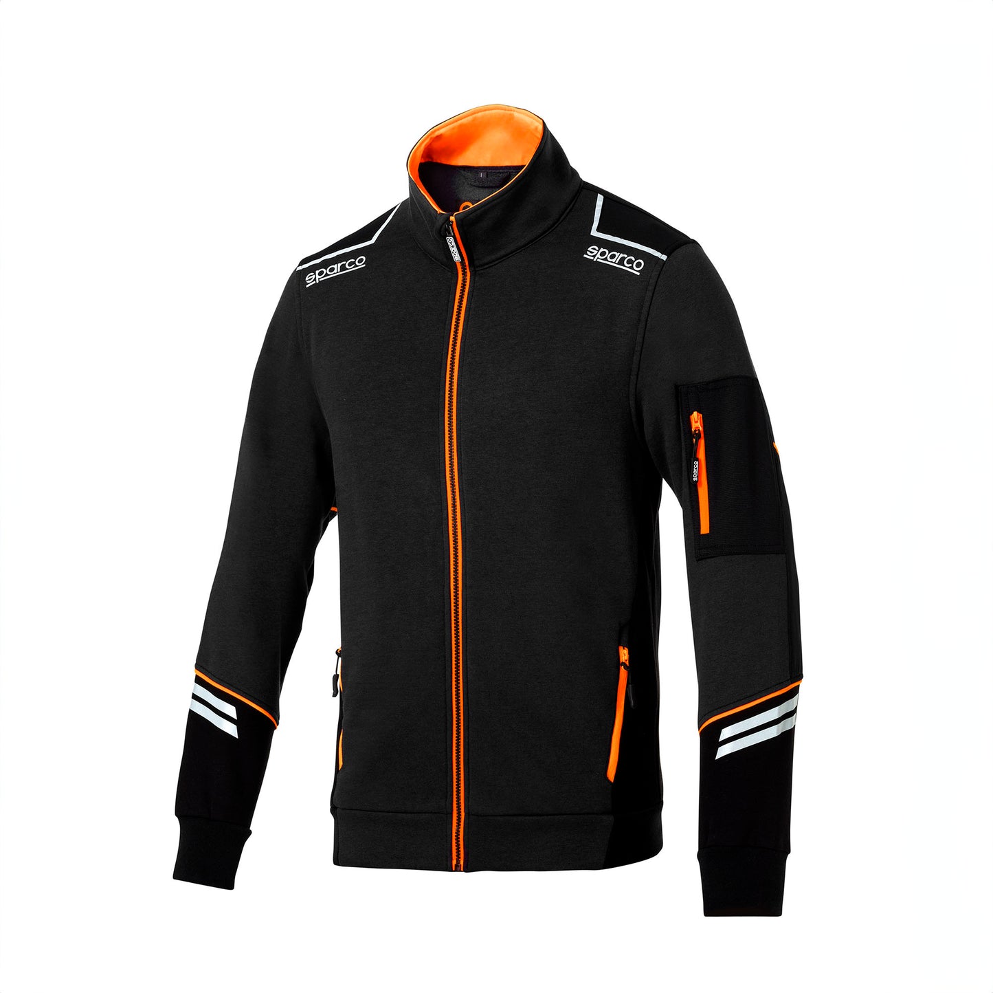 02429 Sparco Tech Zull Zip Jacket Racing Workwear Mechanic Pitcrew Teamwear