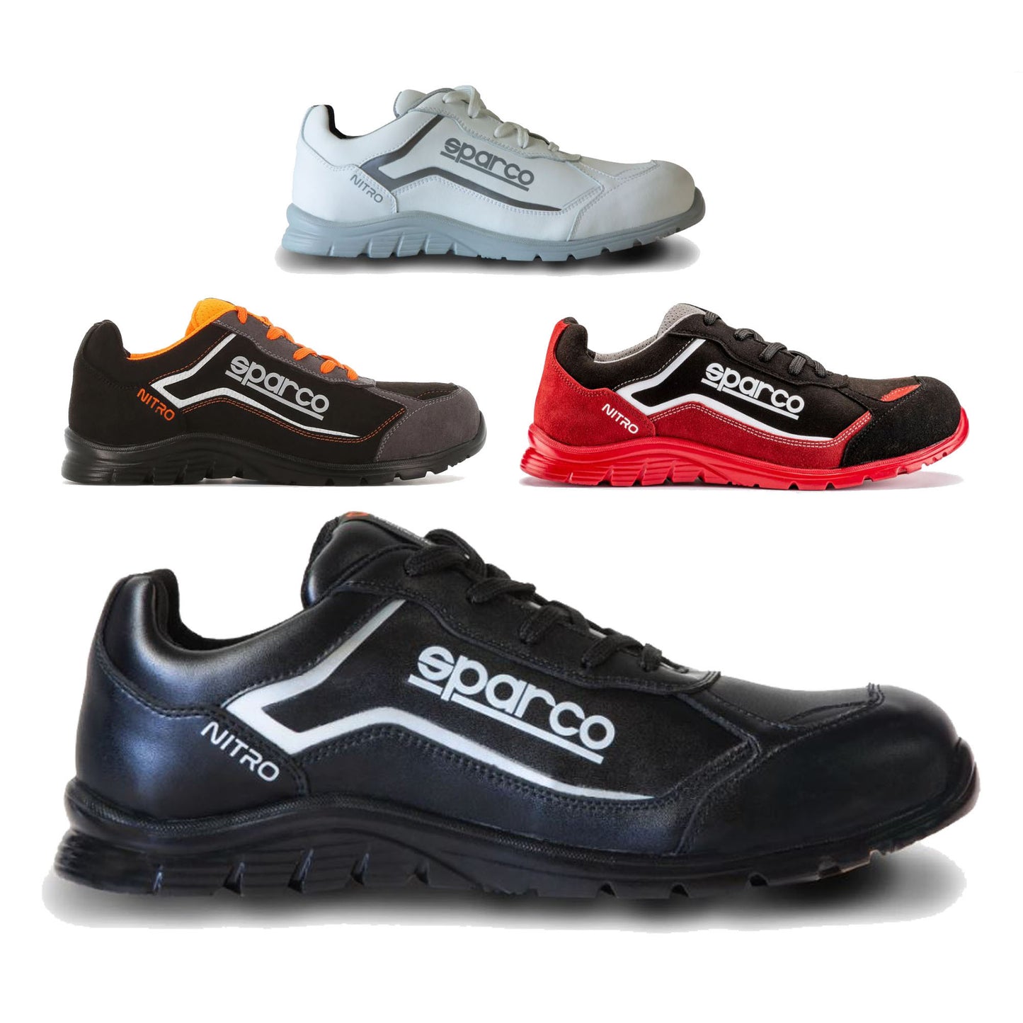 07522 Sparco NITRO S3 SRC Safety Footwear Work Trainers Microfibre Waterproof