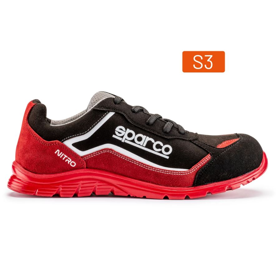 07522 Sparco NITRO S3 SRC Safety Footwear Work Trainers Microfibre Waterproof