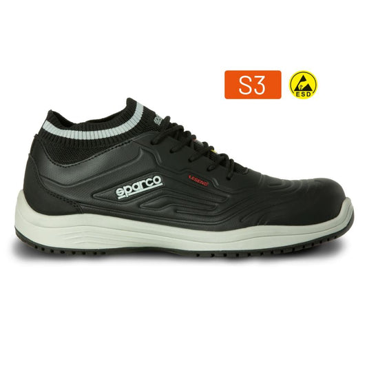 07525 Sparco LEGEND Safety Footwear Trainers ESD S3 SRC Shoes Carbon Toe Cap