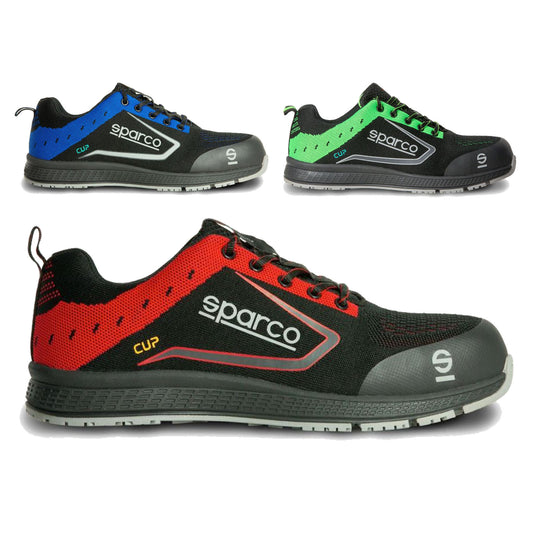 07526 Sparco CUP S1P SRC Safety Footwear Indoor Work Shoes Trainers Steel Toe