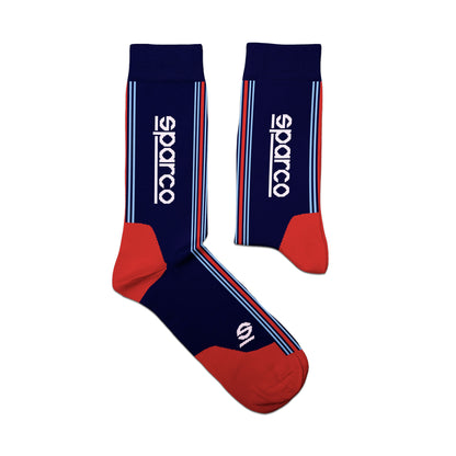 Sparco Martini Racing Socks Iconic Rally Retro Design Official Merchandise Gift