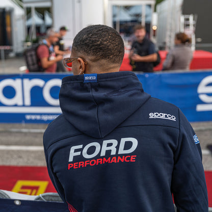 2025 Sparco Ford Performance Hoodie Hoody Navy Official Teamwear Made in Italy