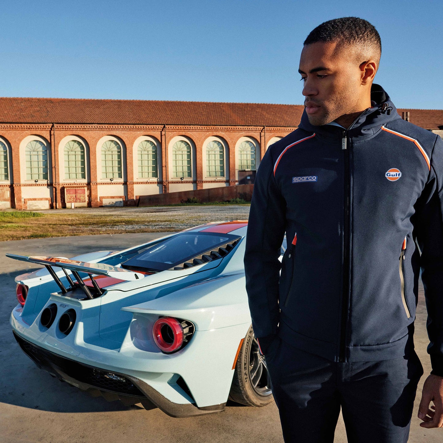 2025 Sparco Gulf Racing Polo Piquet Shirt 100% Cotton Made in Italy in 3 Colours