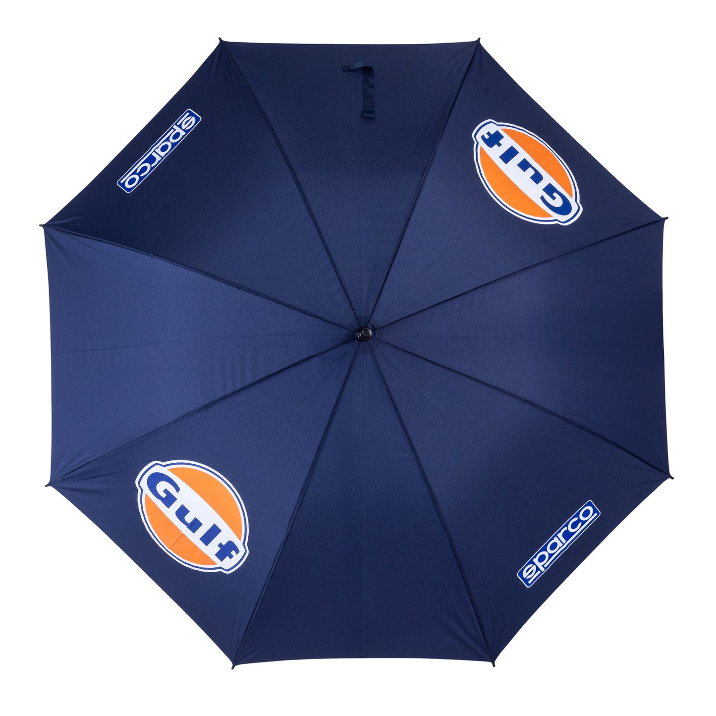 2025 Sparco Gulf Racing Umbrella Navy Large 120cm Diameter Motorsport Paddock