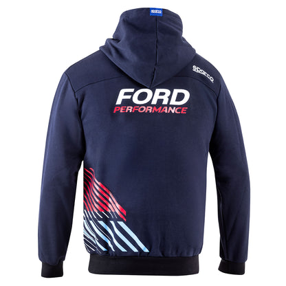 2025 Sparco Ford Performance Hoodie Hoody Navy Official Teamwear Made in Italy