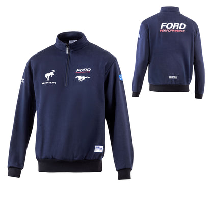 2025 Sparco Ford Performance Half Zip Sweatshirt Jumper Official Merchandise