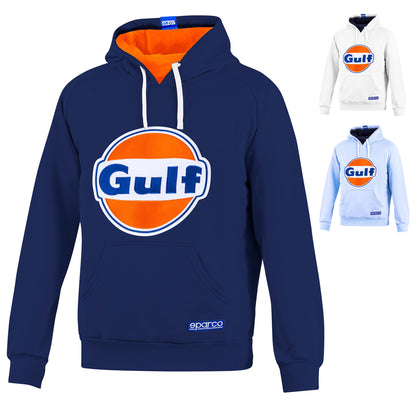 2025 Sparco Gulf Racing Hoodie Hoody Jumper Genuine Fanwear Made in Italy