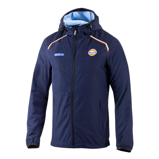 2025 Sparco Gulf Racing Windbreaker Jacket Lightweight Coat Official Merchandise