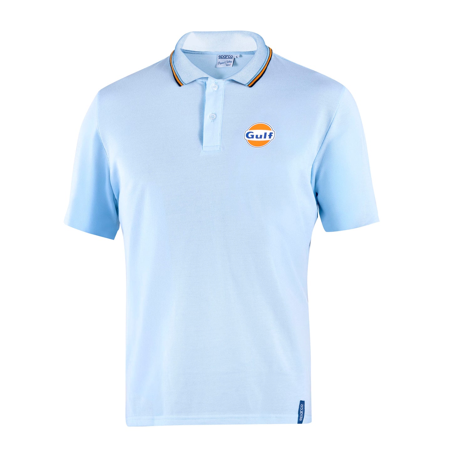 2025 Sparco Gulf Racing Polo Piquet Shirt 100% Cotton Made in Italy in 3 Colours