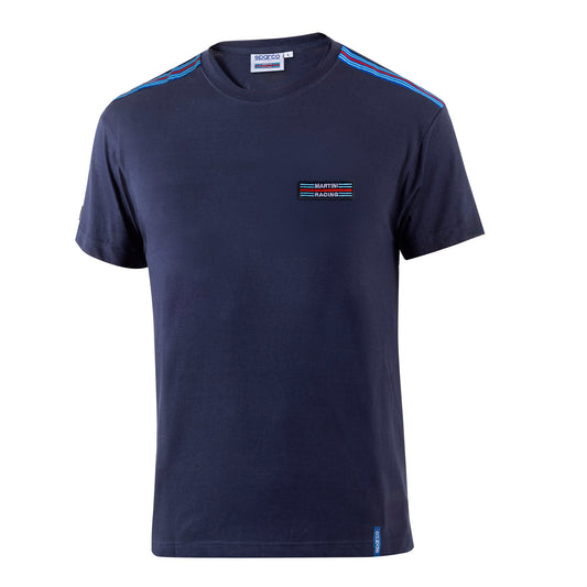 2025 Sparco Martini Racing T-Shirt Woven Top Stripes New Design Jersey Stretch